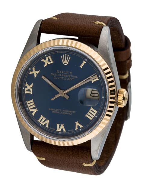 leather band for silver rolex datejust|rolex oyster perpetual datejust band.